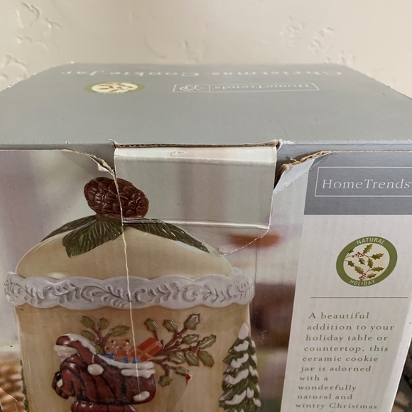 Home Trends Natural Holiday Collection Christmas Cookie Jar "Nature" - Picture 11 of 11